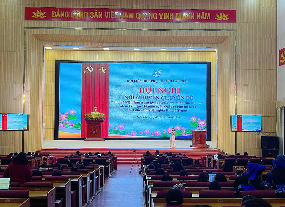 Hội nghị nói chuyện chuyên đề “Phụ nữ Việt Nam trong kỷ nguyên vươn mình của dân tộc: Tự tin - Trí tuệ - Trách nhiệm, xây dựng  gia đình ấm no, hạnh phúc”