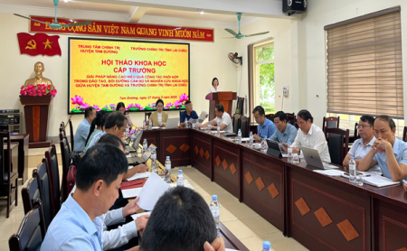HỘI THẢO KHOA HỌC CẤP TRƯỜNG “Giải pháp nâng cao hiệu quả công tác phối hợp trong đào tạo, bồi dưỡng cán bộ và nghiên cứu khoa học giữa huyện Tam Đường và Trường Chính trị tỉnh Lai Châu”