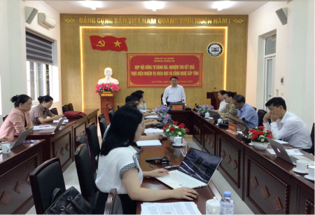 Trường Chính trị tỉnh Lai Châu tổ chức họp Hội đồng tư vấn  tự đánh giá, nghiệm thu nhiệm vụ khoa học và công nghệ cấp tỉnh